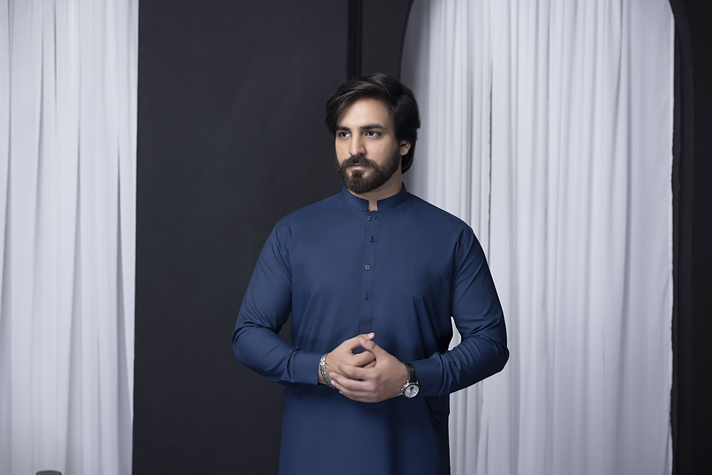 "Elegant Blue Kurta Pajama - Premium Quality Men's Ethnic Wear"