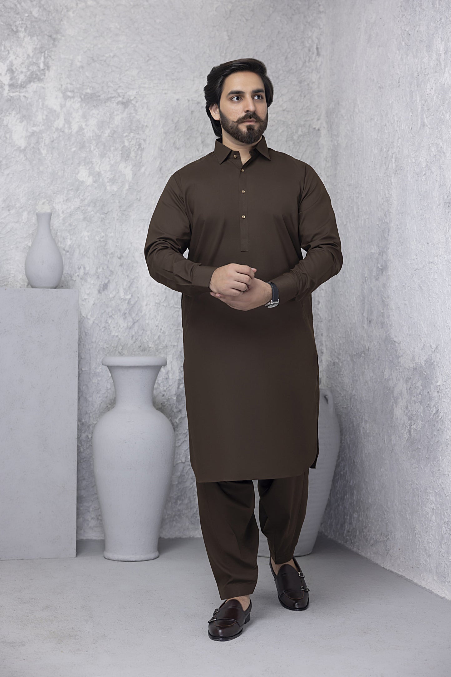 Premium Soft Chocolate Brown Kurta Shalwar