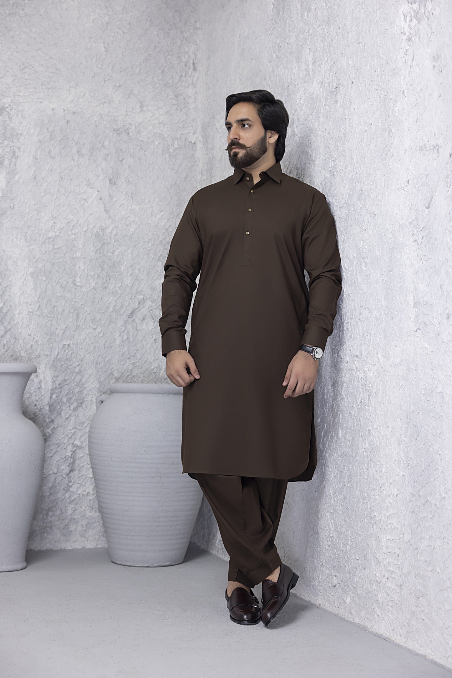 Premium Soft Chocolate Brown Kurta Shalwar