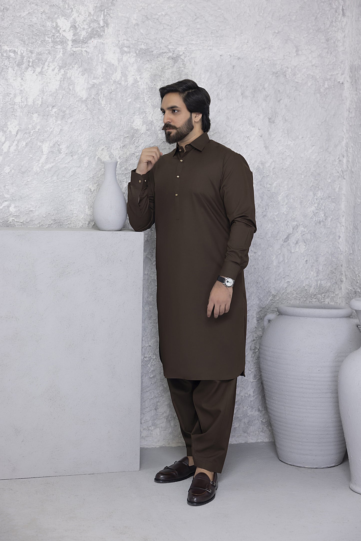 Premium Soft Chocolate Brown Kurta Shalwar