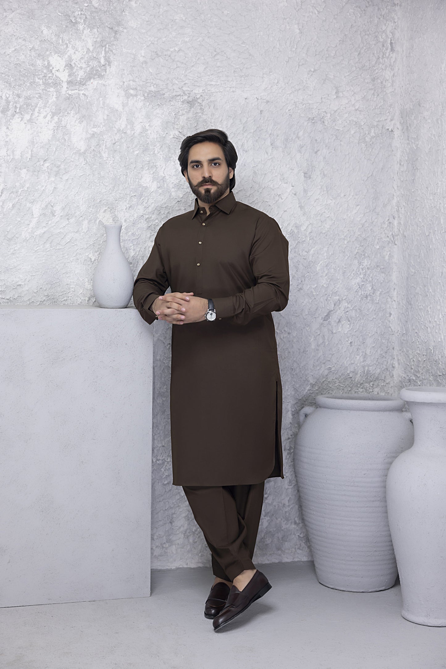 Premium Soft Chocolate Brown Kurta Shalwar