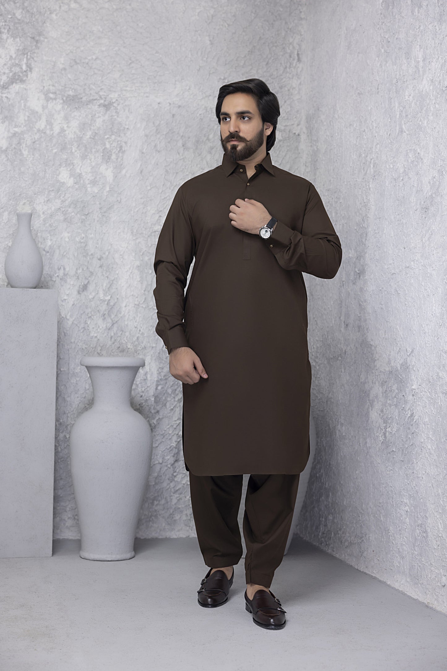 Premium Soft Chocolate Brown Kurta Shalwar